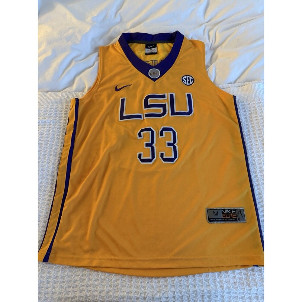 Shaquille O’Neal #33 LSU College Throwback Retro Jersey Size Medium